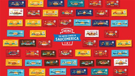 heinz 50 states sauces|Heinz is Releasing Sauce Packets Featuring All 50。